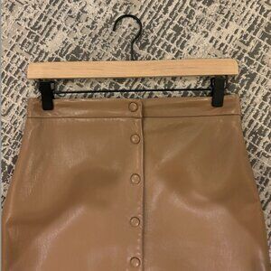 Wilfred Faux Leather Pencil Skirt